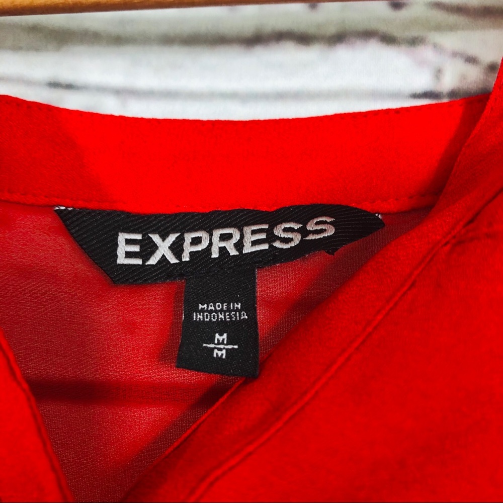 EXPRESS Red Blouse - Picture 6 of 6
